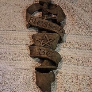 Mystical Brown Wall Decor with Pentagram